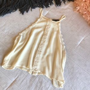 Kendall & Kylie Lace Detail Crop Top